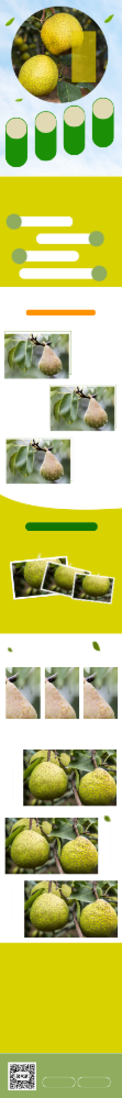 梨子水果淘宝天猫详情页模板背景