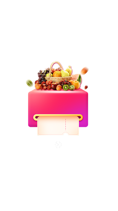 生鲜水果电商广告优惠券弹窗背景