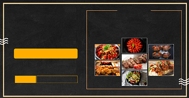 夏日餐饮美味熟食串串小龙虾促销海报背景