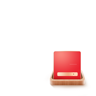 创意卡通红色优惠券标签背景