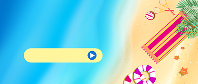 夏天旅游免费景点攻略公众号首图背景