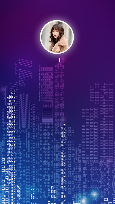 创意紫色抽象建筑团队讲师聊天背景图背景