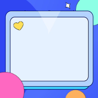 八月你好几何简约公众号次图背景