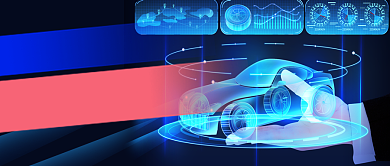 蓝色科技风汽车改装公众号首图背景