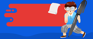 国际左撇子日蓝色卡通新媒体配图背景