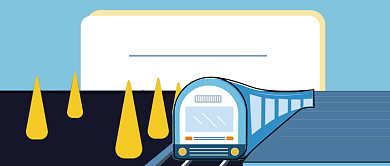 蓝色卡通国庆抢票公众号首图背景