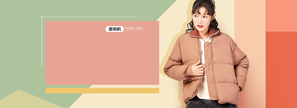 双十二羽绒服背景