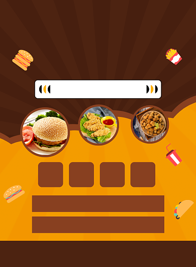 汉堡炸鸡快餐促销宣传印刷海报背景