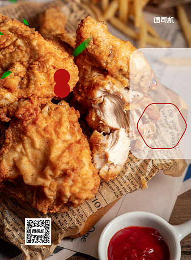 美食特价优惠活动炸鸡餐饮海报背景