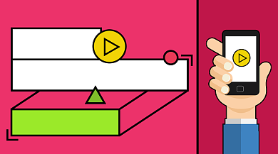 简约短视频拍摄教学福利培训背景