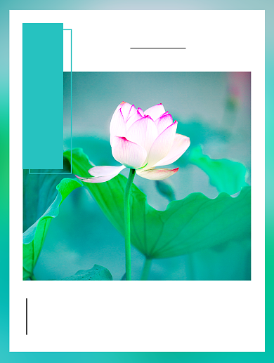 绿色简约夏天你好文章配图背景