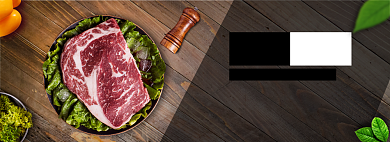 西餐牛排生鲜肉类牛肉羊肉电商全屏海报背景