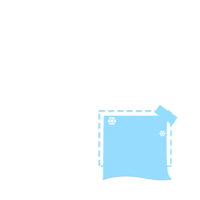 蓝色冬季新款小清新标签背景