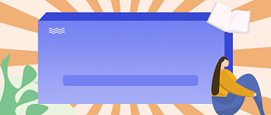 橙色卡通手绘法律知识讲座公众号首图背景