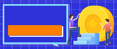 蓝色金融投资理财公众号首图背景