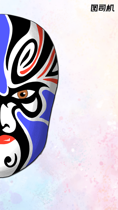 戏曲艺术邀请函中国风海报背景