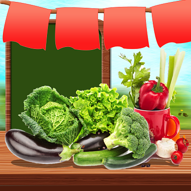 每日新鲜瓜果蔬菜绿色健康生鲜主图背景