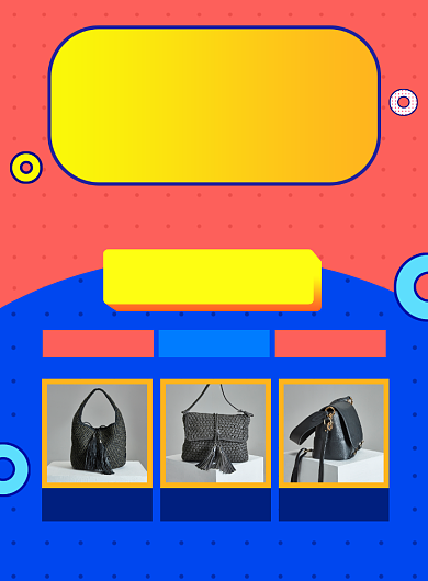 秋季上新女包促销宣传海报背景