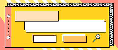 创意几何时尚企业招聘首图背景