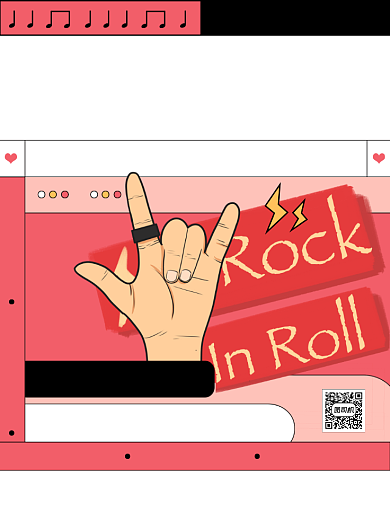 音乐节创意时尚宣传印刷海报背景