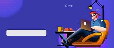 紫色渐变手绘程序员招聘公众号首图背景