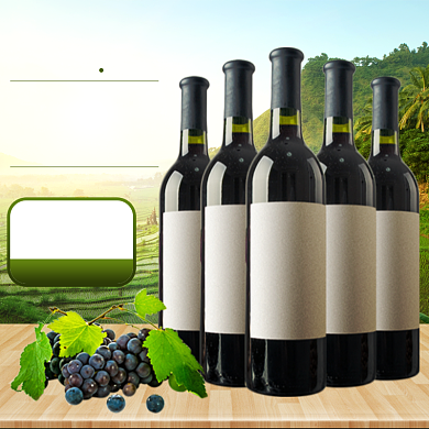 原汁原味进口葡萄酒红酒庄园主图背景