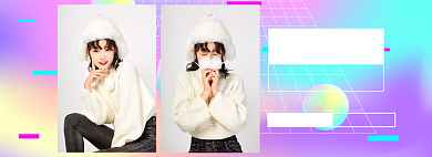 新势力周秋上新冬装女装榜单淘宝电商banner背景