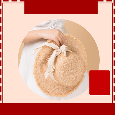 女装帽子类淘宝主图直通车保渔夫帽主图背景