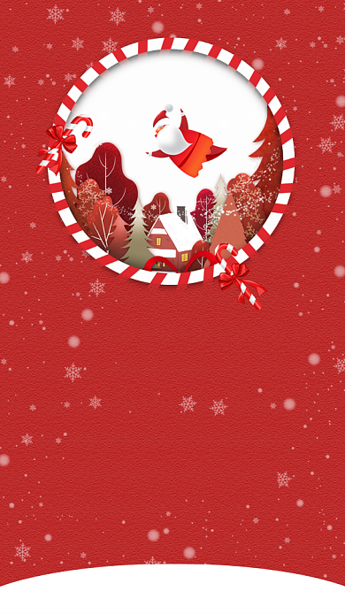 圣诞节快乐红色喜庆文章配图背景