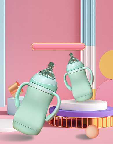 浅色母婴用品日常通用海报背景