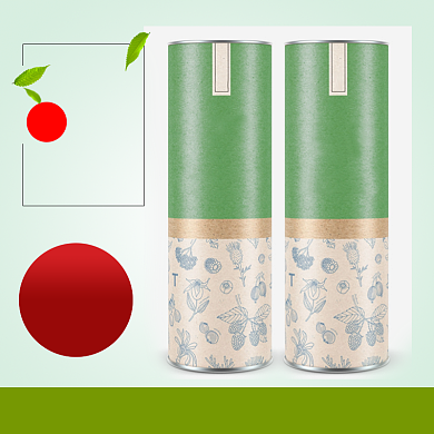 绿色春茶上新电商主图背景