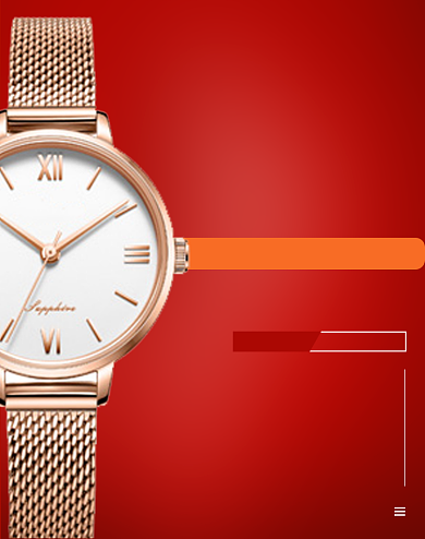 女士手表腕表石英表精致轻奢海报圆形背景