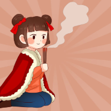 寒衣节简约插画公众号次图背景