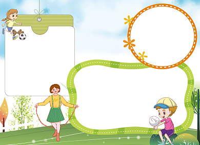 卡通我运动我健康手抄报小报背景