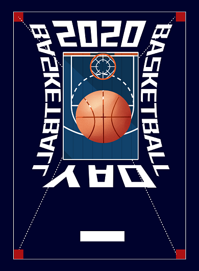 篮球比赛深色印刷海报背景