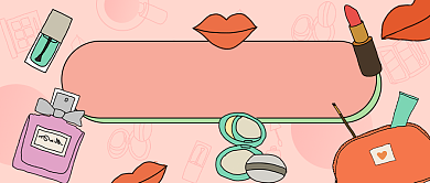 专属美妆攻略公众号首图背景