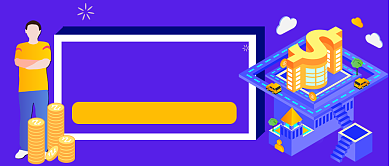 金融科技手绘卡通公众号首图背景