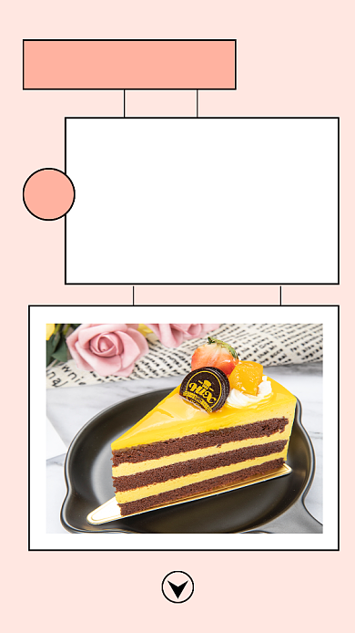 水果蛋糕甜品宣传促销粉色简约文章配图背景