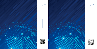 蓝色渐变科技线条星球礼品手提袋包装背景