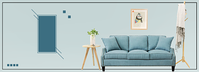 时尚日式简约风家具促销海报背景