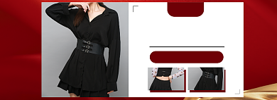 新店开业女装上新淘宝电商banner背景