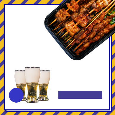 餐饮美食烧烤饿了么主图背景