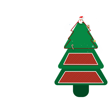 创意绿色圣诞树悬浮标签背景