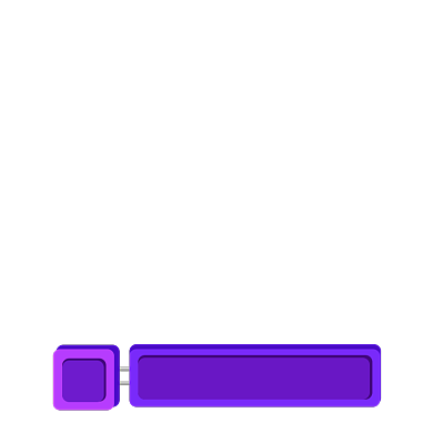 紫色长方形领券标签背景