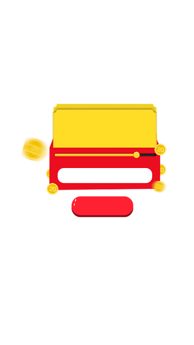 卡通无门槛红包20元弹窗广告背景