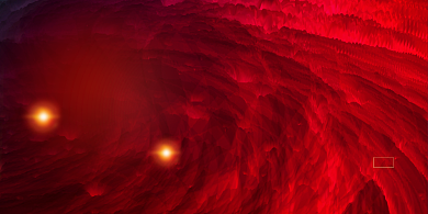 2021迎新年会红色创意漩涡展板背景