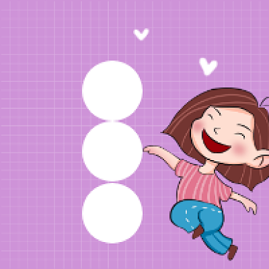 今日宜开心可爱插画公众号次图背景