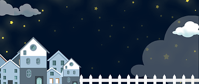 夜读情感类卡通手绘公众号首图背景