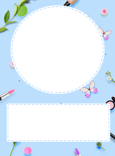 新品上市小清新蓝色宣传单背景