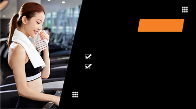 黑色简约健身运动减肥燃脂课程封面背景